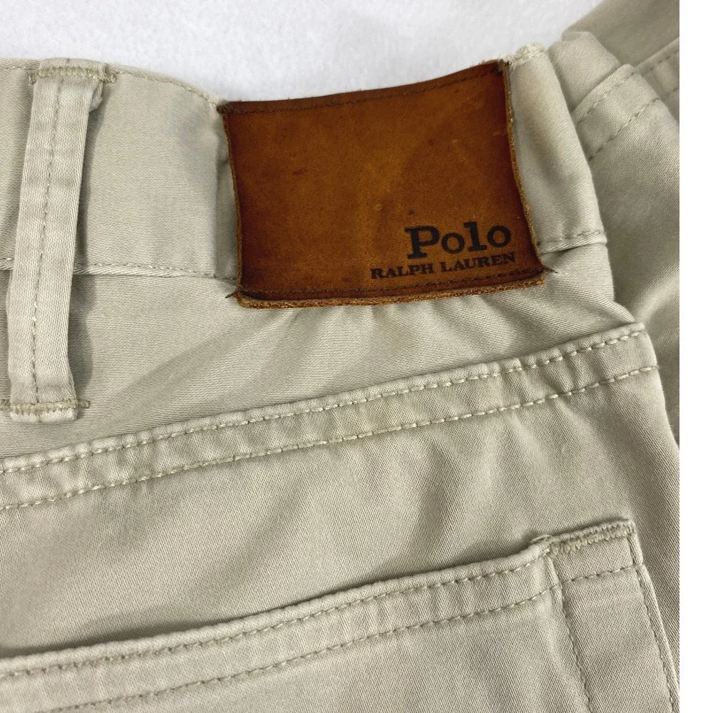 Polo Ralph Lauren Khaki Pants Mens 37 x 27.5 Straight‎ Fit Casual Chinos